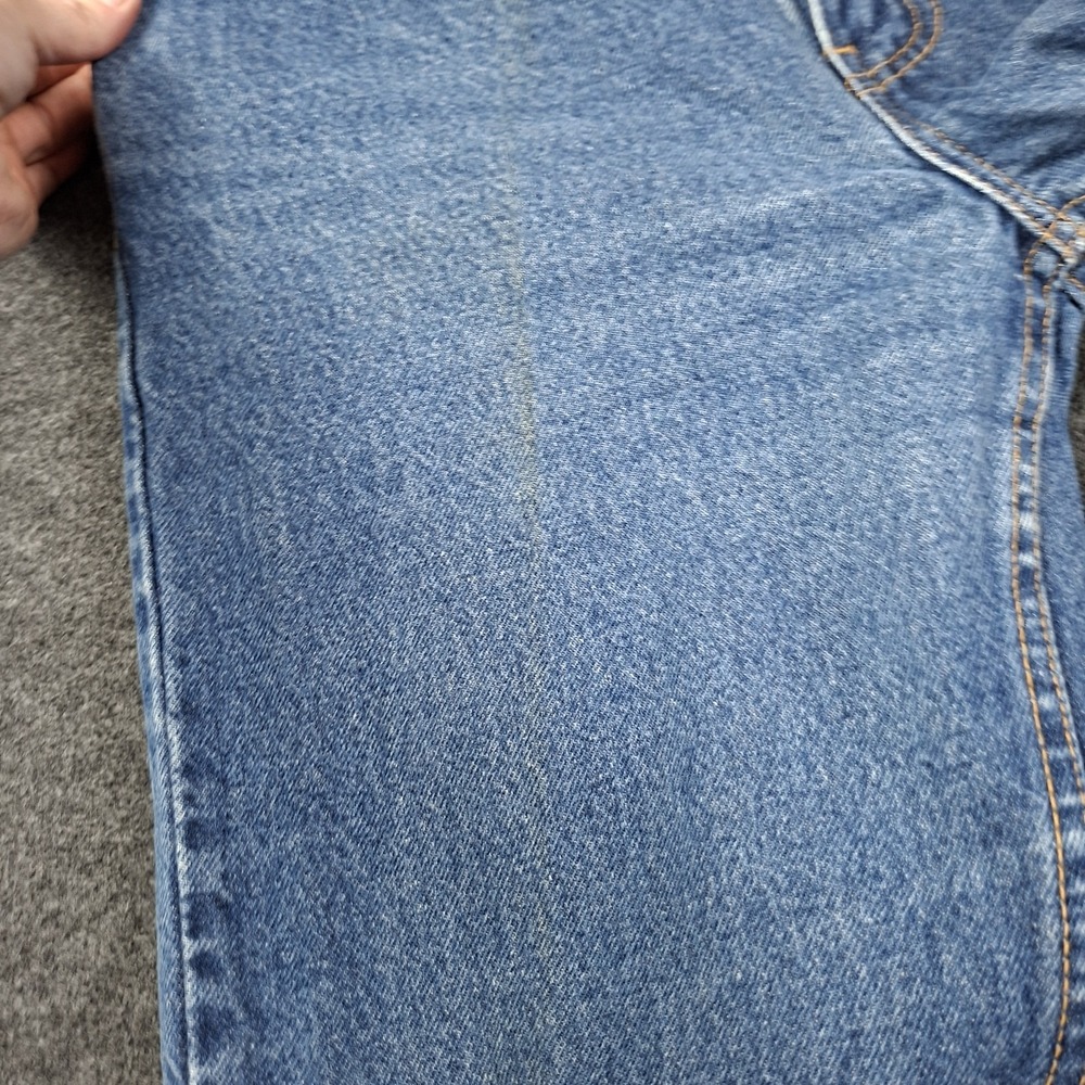 Vintage 90's Levi's 505 Jeans Mens 31x33 Made in USA Dark Wash Indigo 505-0217 - Picture 10 of 11